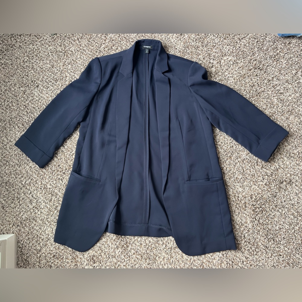 Express Navy Blue Blazer Jacket